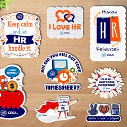 HR & Payroll Sticker Set