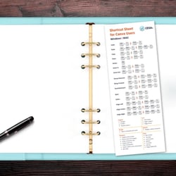 Shortcut Sheet for Canva Users