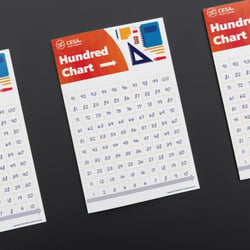 100 Chart Blue Vertical