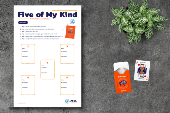 be buffalo card deck with five of my kind tool