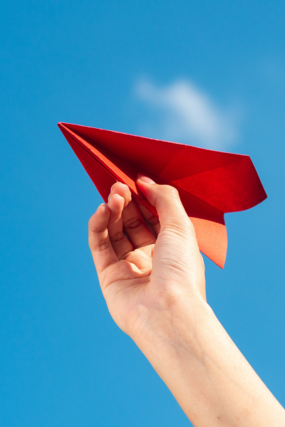 Paper Airplane Graphic