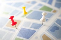 Map with pins