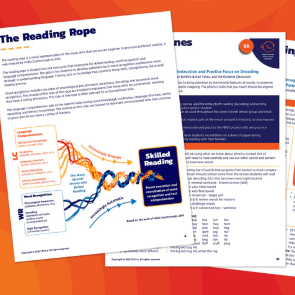 Reading the Rope paper with an Orange Background