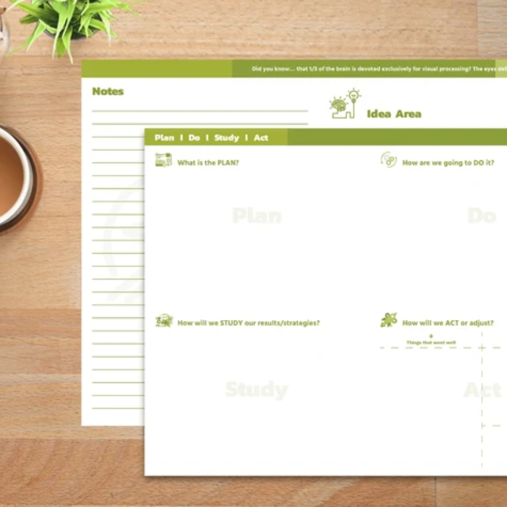 Sheets that help plan in Green