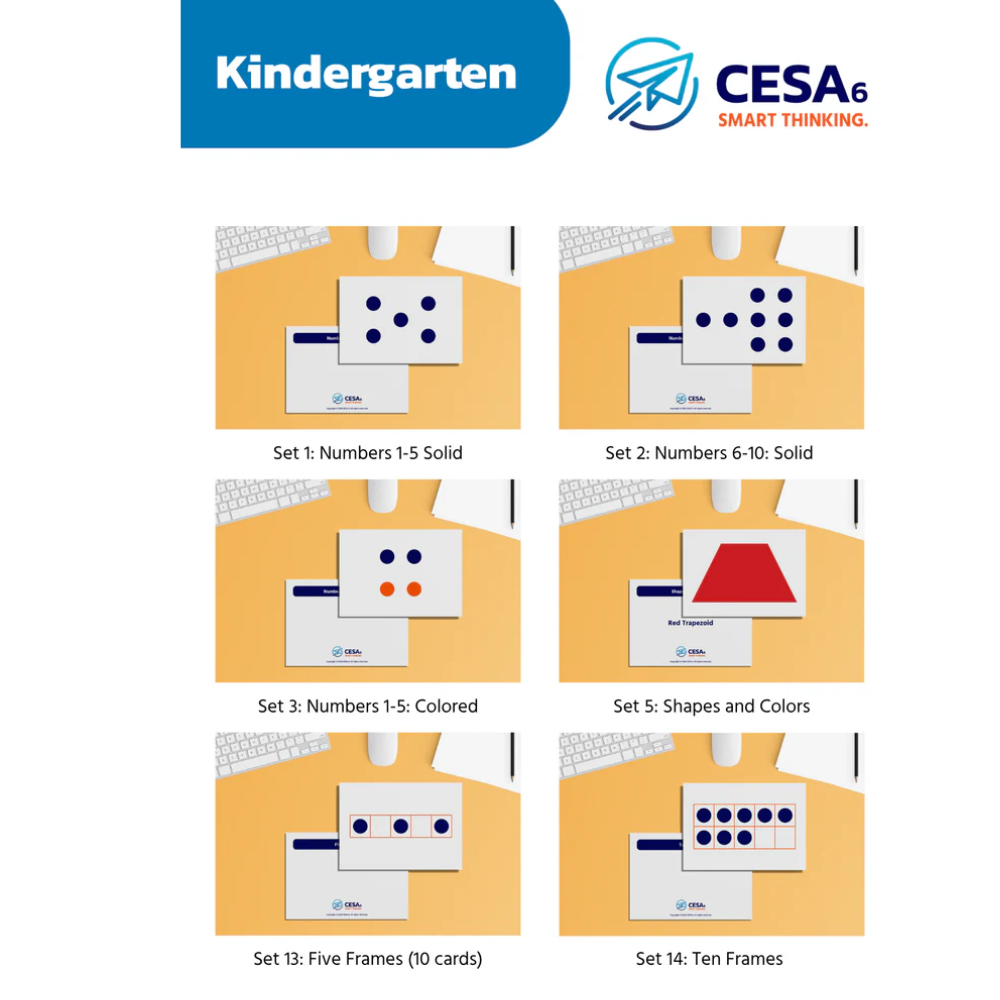 Kindergarten Subitizing card