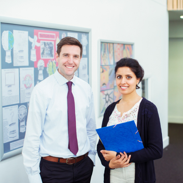 Two school administrators